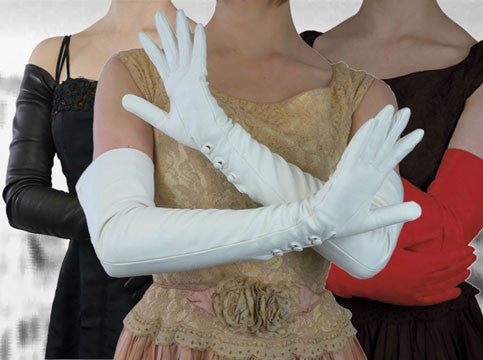 Long Italian Leather Gloves for Women