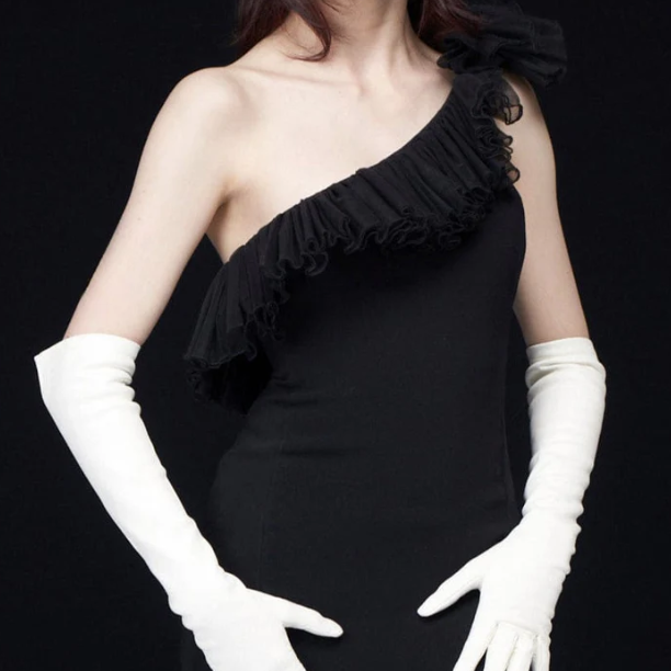 How to Style White Long Gloves and Cashmere Lined Leather Gloves