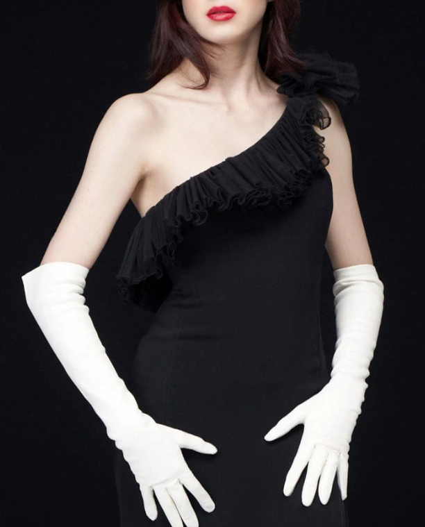 How to Style White Long Gloves and Cashmere Lined Leather Gloves