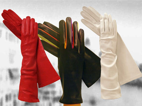 Women's Cashmere Lined Leather Gloves