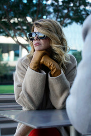 FINAL SALE - Almost Perfect Camel - Grace - Forearm Length (8bt), Silk-Lined